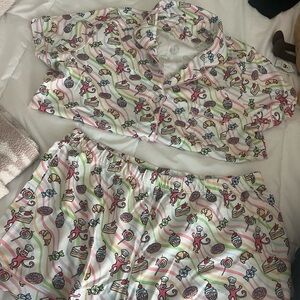 Colorful Patterned Pajama Set